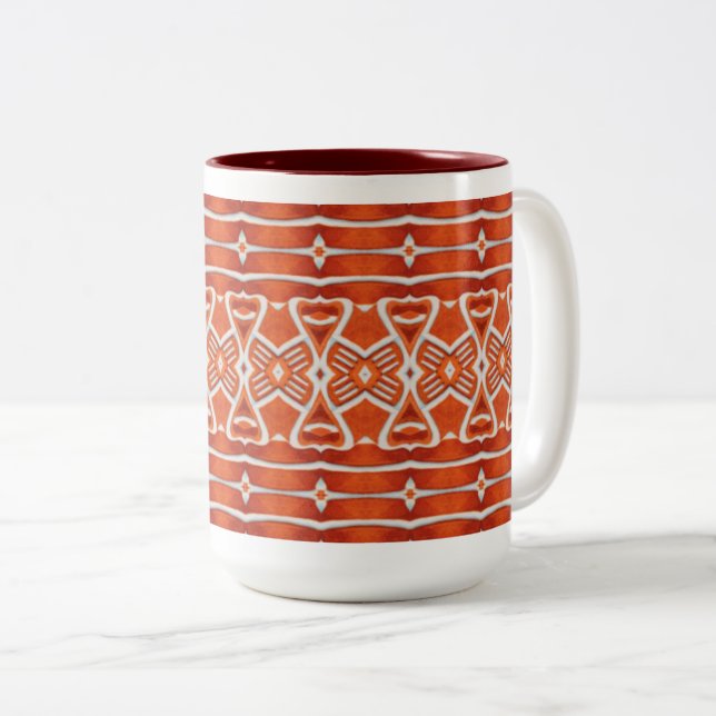 CAFÉ EM DOIS TONS CANECA ALTA DE DUAS CORES MARROM GINGERBREAD (Frente Esquerda)