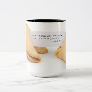 Café Em Dois Tons Caneca amável do biscoito de fortuna