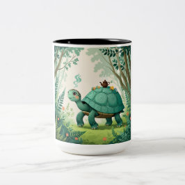 Café Em Dois Tons Caneca Amor de Tartaruga