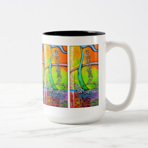 Café Em Dois Tons Caneca anca de Longboard