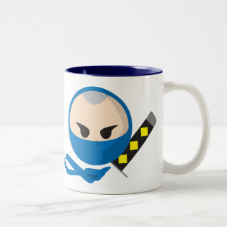 Café Em Dois Tons Caneca azul de Ninja
