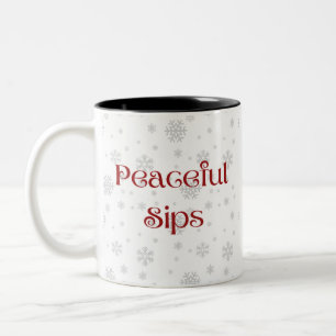 Café Em Dois Tons Caneca Calma de Inverno — Dias Frios & Mente Aquec