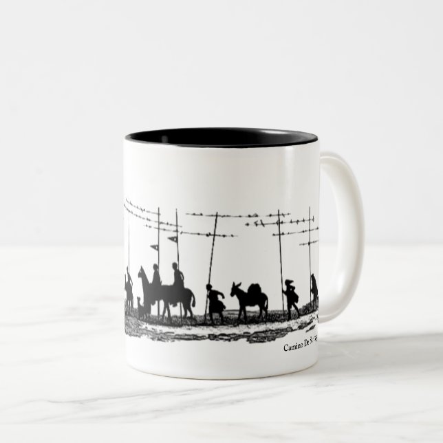 Café Em Dois Tons Caneca Camino De Santiago (Frente Esquerda)