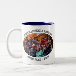 Café Em Dois Tons caneca canhota para a reunião de família do