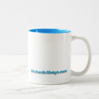 Café Em Dois Tons Caneca canhoto do Dois-Tom do boutique de Bitchen