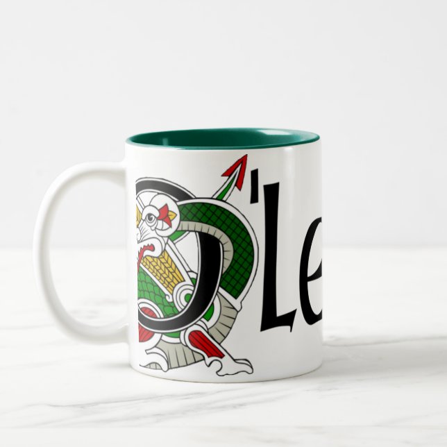 Café Em Dois Tons Caneca celta do dragão de O'Leary (Esquerda)