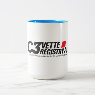 Café Em Dois Tons Caneca Cerâmica C3VR de 15oz