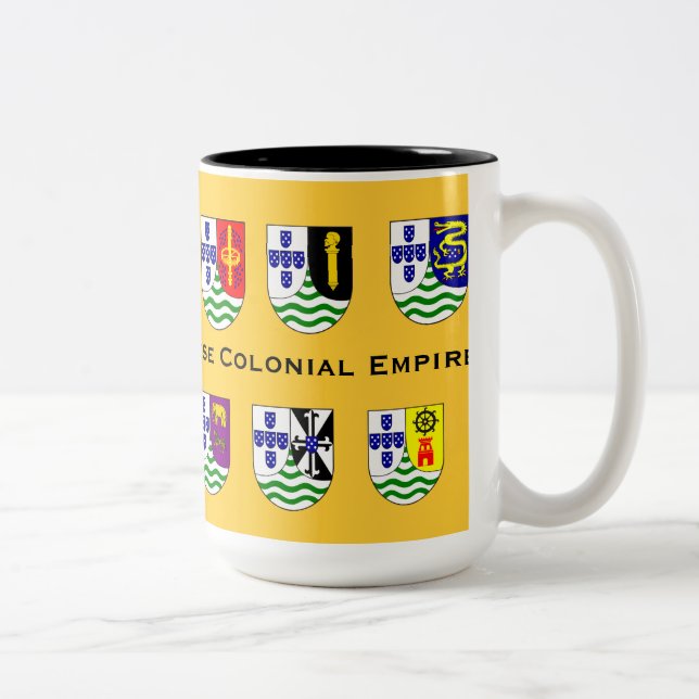 Café Em Dois Tons Caneca colonial do império de Portugal (Direita)
