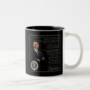 Café Em Dois Tons Caneca com Citação de Obama - 6 de 6