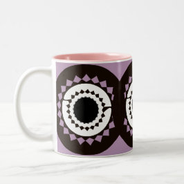 Café Em Dois Tons Caneca com Estampa de Mandala