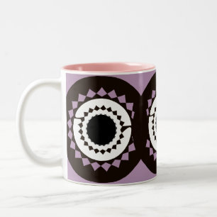 Café Em Dois Tons Caneca com Estampa de Mandala