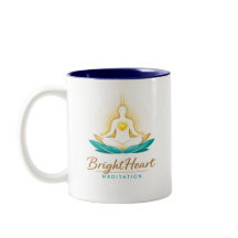 Caneca com logotipo de meditação Brightheart mascu