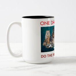 Café Em Dois Tons caneca com slogan de grupo de recuperação 25