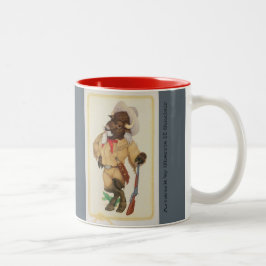Café Em Dois Tons Caneca combinado de Buffalo Bill e de Bull de