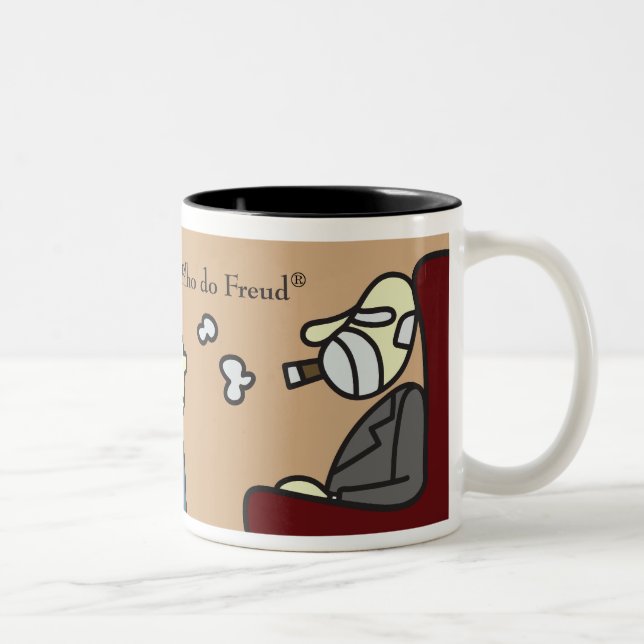 Café Em Dois Tons Caneca Complexo de Édipo Filho do Freud (Direita)
