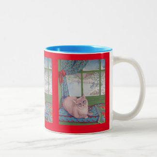 Café Em Dois Tons Caneca Cozy Window de Cookie