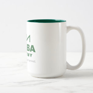Café Em Dois Tons Caneca da academia de Gemba grande (logotipo novo)