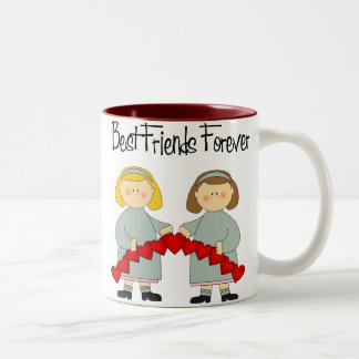 Café Em Dois Tons Caneca da amizade de BFF