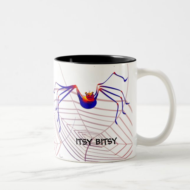 Café Em Dois Tons Caneca da aranha de Itsy Bitsy (Direita)