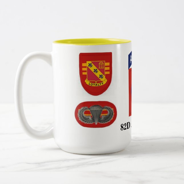 Café Em Dois Tons caneca da artilharia de exército de campanha dos (Esquerda)