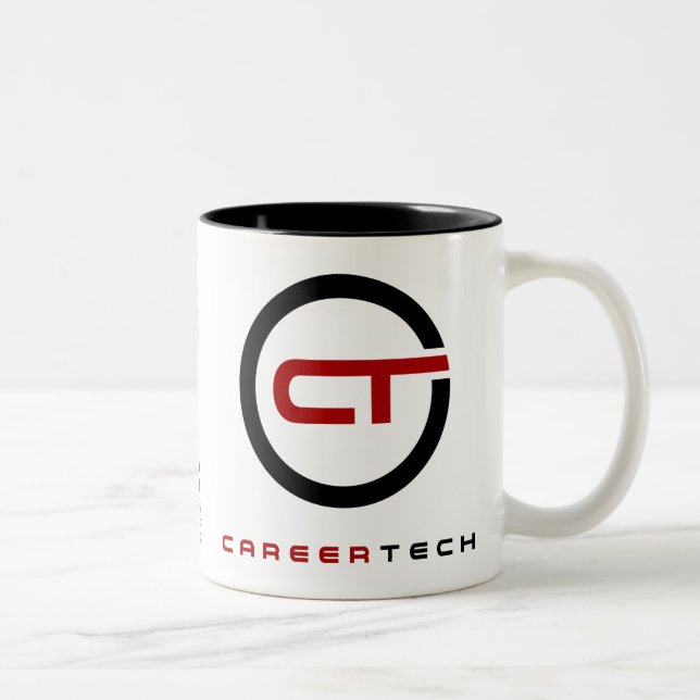 Café Em Dois Tons Caneca da assinatura da identidade de CareerTech (Direita)