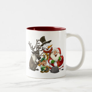 Café Em Dois Tons Caneca da banda de jarro do Natal