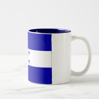 Café Em Dois Tons Caneca da bandeira de Honduras