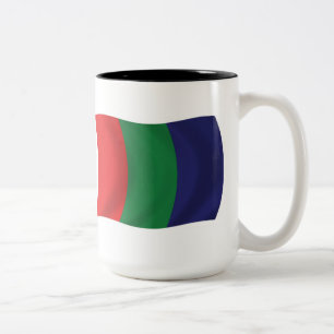 Café Em Dois Tons Caneca da Bandeira de Marte