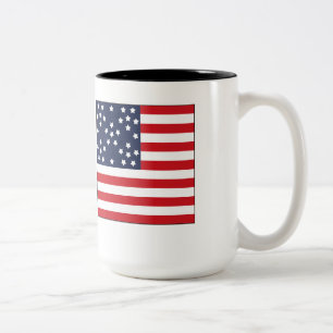 Café Em Dois Tons Caneca da bandeira do floco de neve