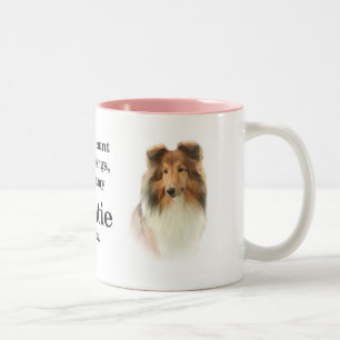Café Em Dois Tons Caneca da bênção de Sheltie