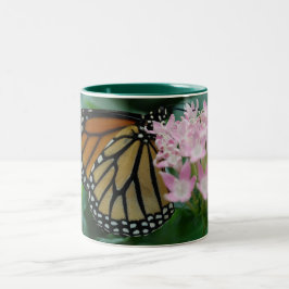 Café Em Dois Tons Caneca da borboleta de monarca