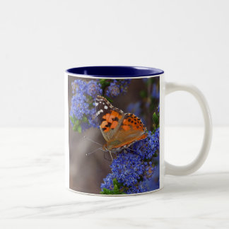 Café Em Dois Tons Caneca da borboleta de monarca