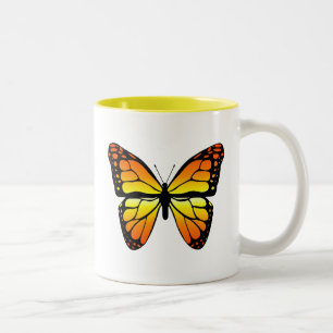 Café Em Dois Tons Caneca da borboleta de monarca