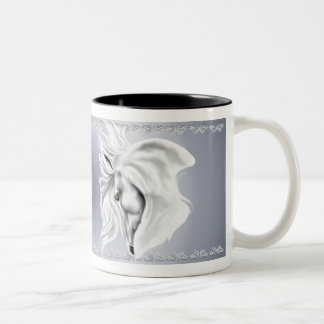 Café Em Dois Tons Caneca da cabeça de cavalo branco