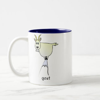 Café Em Dois Tons Caneca da cabra de montanha
