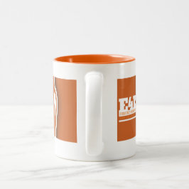 Café Em Dois Tons caneca da cara de teamE4E