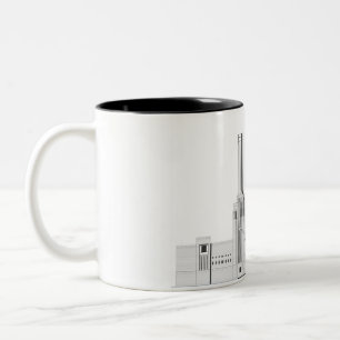 Café Em Dois Tons Caneca da central eléctrica de Battersea
