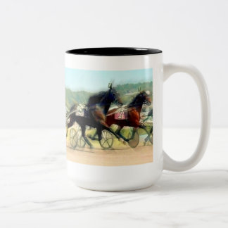 Café Em Dois Tons Caneca da competência de chicote de fios