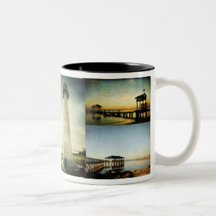 Café Em Dois Tons Caneca da costa do golfo de Mississippi