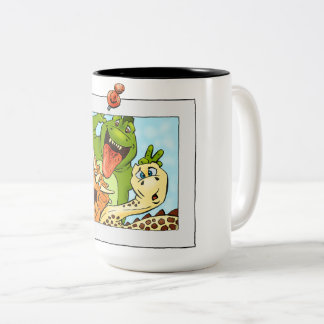 Café Em Dois Tons Caneca da enciclopédia de Edgar - foto