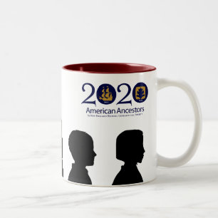 Café Em Dois Tons Caneca da família do peregrino de Mayflower