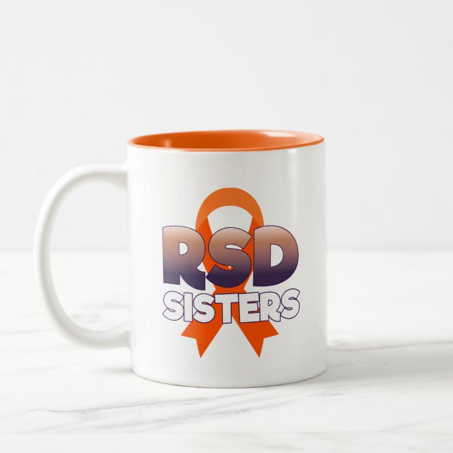Café Em Dois Tons Caneca da fita das irmãs do pássaro RSD de RSD (Esquerda)