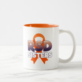 Café Em Dois Tons Caneca da fita das irmãs do pássaro RSD de RSD