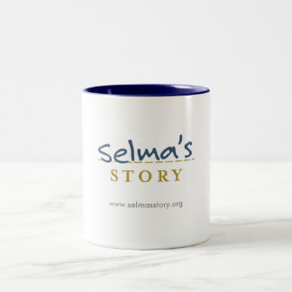 Café Em Dois Tons Caneca da história de Selma