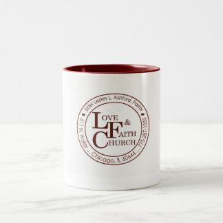 Café Em Dois Tons Caneca da igreja de LFC