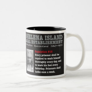 Café Em Dois Tons Caneca da ilha de St Helena