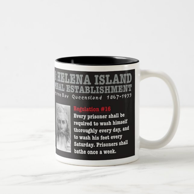 Café Em Dois Tons Caneca da ilha de St Helena (Direita)