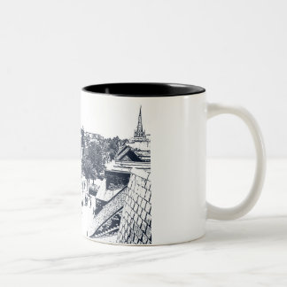 Café Em Dois Tons Caneca da imagem da rua principal de Solihull