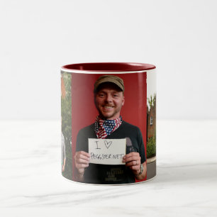 Café Em Dois Tons Caneca da imagem de Peggster
