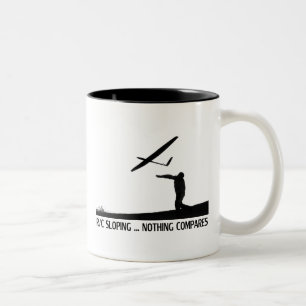Café Em Dois Tons Caneca da inclinação de R/C